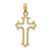 Image of 10K Yellow Gold Cut-Out Cross Pendant