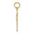 Image of 10K Yellow Gold Cut-Out Cross w/ Dove Pendant