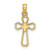 Image of 10K Yellow Gold Cut-Out Cross w/ Dove Pendant