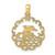 Image of 10k Yellow Gold Cut-out Jumping Dolphins Pendant