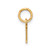 Image of 10K Yellow Gold Cutout Letter H Initial Charm