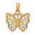 Image of 10K Yellow Gold Cut-Out Small Butterfly Pendant