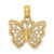 Image of 10K Yellow Gold Cut-Out Small Butterfly Pendant