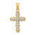 Image of 10k Yellow Gold CZ Cross Pendant 10C1137