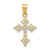 Image of 10k Yellow Gold CZ Passion Cross Pendant