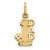 Image of 10K Yellow Gold Dad Charm 10C103