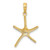 Image of 10k Yellow Gold Dancing Starfish Pendant 10K7671
