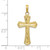 Image of 10K Yellow Gold Diamond-cut Beveled Edges Cross Pendant