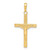 Image of 10K Yellow Gold Diamond-cut Fancy Tipped Crucifix Pendant