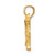 Image of 10K Yellow Gold Diamond-cut Golden Retriever Pendant