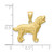 Image of 10K Yellow Gold Diamond-cut Labrador Retriever Pendant