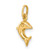 Image of 10K Yellow Gold Dolphin Charm 10C3438