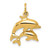 Image of 10K Yellow Gold Dolphin Charm 10ZC493