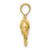 Image of 10k Yellow Gold Dolphin Pendant 10K3012