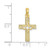 Image of 10K Yellow Gold Dove In Cross Pendant