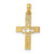 Image of 10K Yellow Gold Dove In Cross Pendant