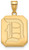 Image of 10K Yellow Gold Duquesne University Large Pendant by LogoArt (1Y006DUU)