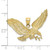 Image of 10K Yellow Gold Eagle w/Beak Touching Claws Pendant