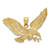 Image of 10K Yellow Gold Eagle w/Beak Touching Claws Pendant