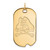 10K Yellow Gold East Carolina University Large Dog Tag by LogoArt