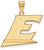 Image of 10K Yellow Gold Eastern Kentucky University Large Pendant by LogoArt (1Y013EKU)