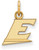 Image of 10K Yellow Gold Eastern Kentucky University X-Small Pendant by LogoArt 1Y022EKU