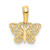 Image of 10k Yellow Gold Filigree Butterfly Pendant