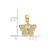 Image of 10k Yellow Gold Filigree Butterfly Pendant