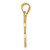 Image of 10K Yellow Gold Filigree Butterfly Pendant 10K4240