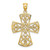 Image of 10k Yellow Gold Filigree Cross Pendant 10K8328