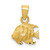 Image of 10K Yellow Gold Fish Pendant