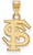 Image of 10K Yellow Gold Florida State University Small Pendant by LogoArt (1Y002FSU)