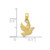 Image of 10k Yellow Gold Flying Dove Pendant
