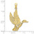 Image of 10K Yellow Gold Flying Mallard Duck Pendant