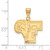 Image of 10K Yellow Gold Fordham University Large Pendant by LogoArt (1Y002FOU)