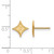 Image of 10K Yellow Gold Furman University X-Small Post Earrings by LogoArt (1Y007FUU)