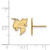 10K Yellow Gold Georgia Institute of Technology Sm Post Earrings LogoArt 1Y048GT
