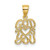 Image of 10K Yellow Gold GOD HEARTS YOU Pendant