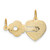 Image of 10K Yellow Gold Heart & Key Charm 10C214