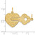 Image of 10K Yellow Gold Heart & Key Charm 10C413