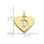 Image of 10K Yellow Gold Heart Letter D Initial Charm