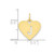 Image of 10K Yellow Gold Heart Letter J Initial Charm