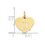 Image of 10K Yellow Gold Heart Letter O Initial Charm
