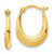 Image of 15mm 10k Yellow Gold Hollow Hoop Earrings