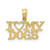 Image of 10k Yellow Gold I Heart My Dogs Pendant