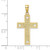 Image of 10K Yellow Gold I LOVE JESUS Cross w/ Hearts Pendant