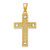 Image of 10K Yellow Gold I LOVE JESUS Cross w/ Hearts Pendant