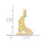 Image of 10K Yellow Gold Ice Skate Pendant