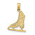 Image of 10K Yellow Gold Ice Skate Pendant