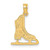 Image of 10K Yellow Gold Ice Skate Pendant